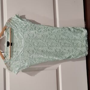 Sheer lace maternity top